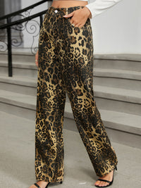 Leopard Jeans with Pockets - Pahabu - Women's Clothing & Shop