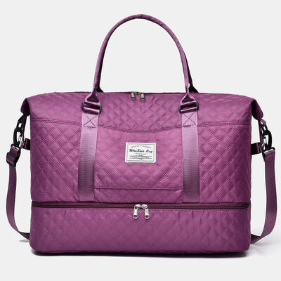 Diamond Grid Oxford Cloth Oversize Travel Bag - Pahabu - Women's Clothing & Shop