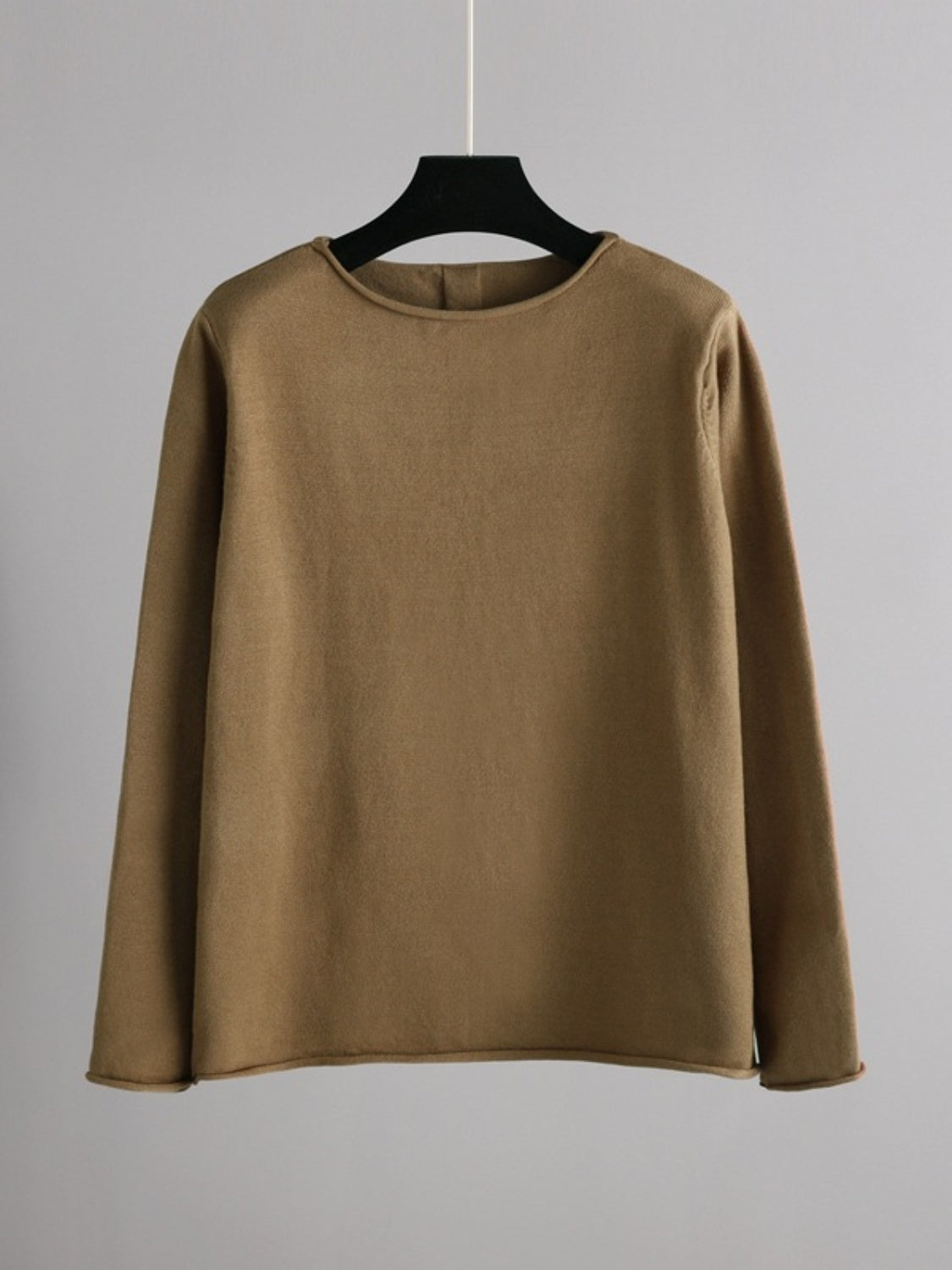 Basic Bae Rolled Round Neck Top and Pants Sweater Set - Pahabu - Women's Clothing & Shop