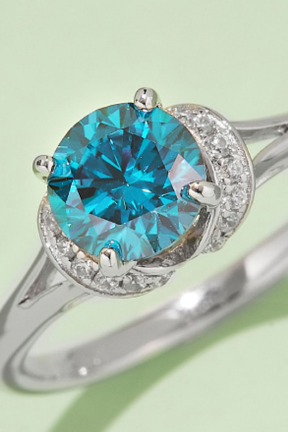 1 Carat Moissanite 4-Prong 925 Sterling Silver Ring - Pahabu - Women's Clothing & Shop