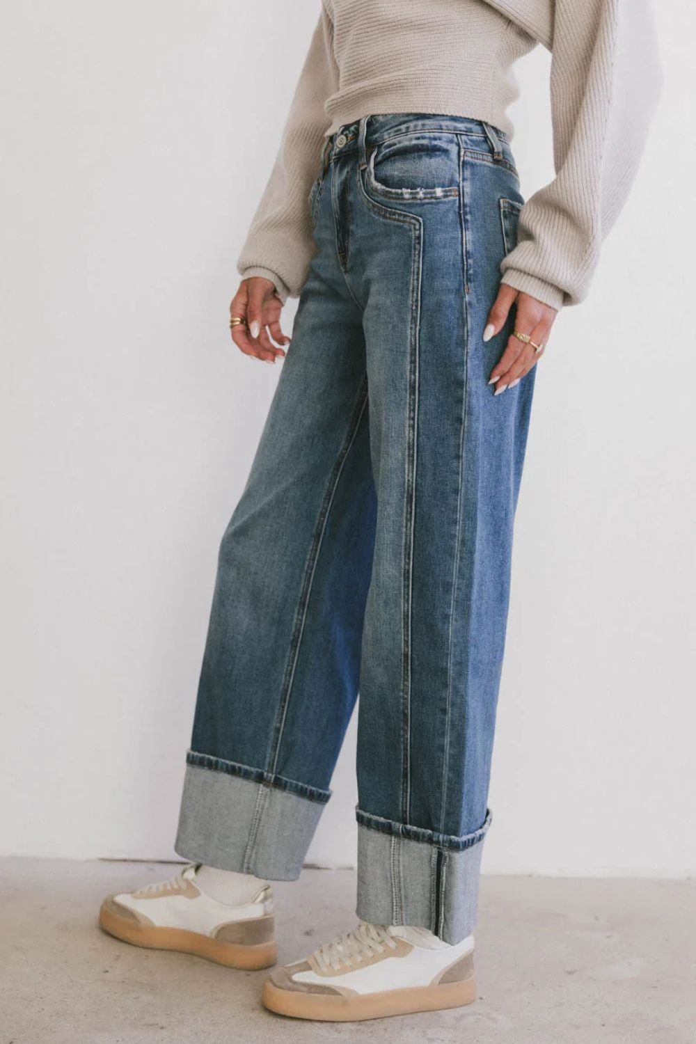 Straight Leg Jeans with Pockets - Pahabu - Women's Clothing & Shop