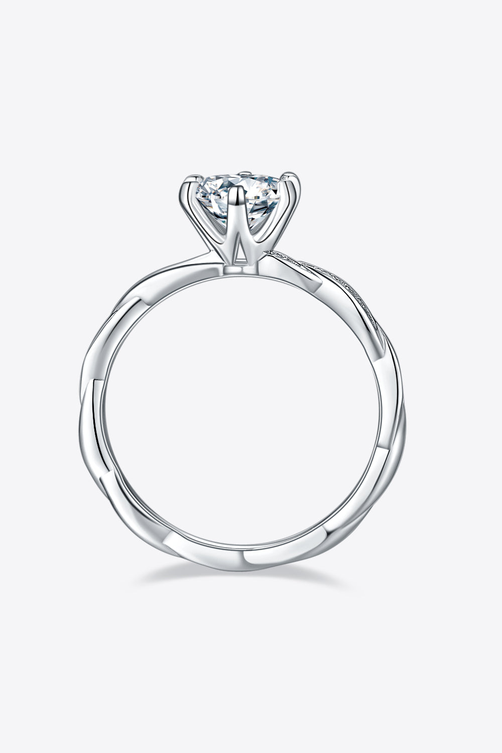 1 Carat Moissanite 925 Sterling Silver Ring - Pahabu - Women's Clothing & Shop