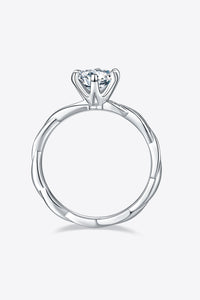 1 Carat Moissanite 925 Sterling Silver Ring - Pahabu - Women's Clothing & Shop