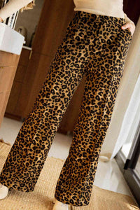 Leopard Wide Leg Pants - Pahabu - Women's Clothing & Shop