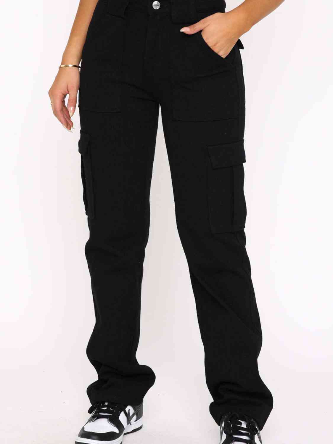 Straight Leg Cargo Pants - Pahabu - Women's Clothing & Shop