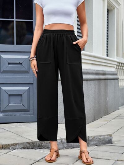 Lovelet Elastic Waist Wide Leg Pants - Pahabu - Women's Clothing & Shop