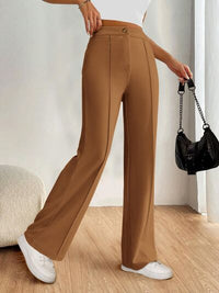 High Waist Wide Leg Pants - Pahabu - Women's Clothing & Shop