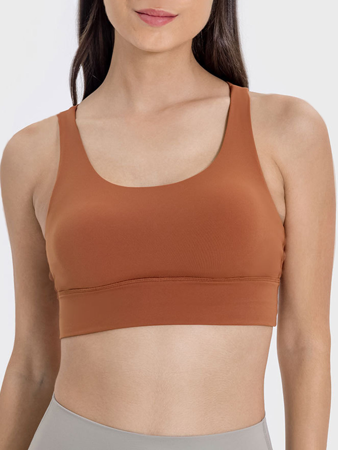 Millennia Crisscross Scoop Neck Active Tank - Pahabu - Women's Clothing & Shop