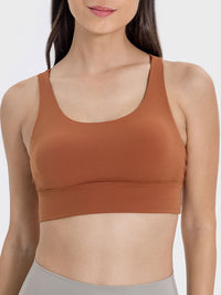 Millennia Crisscross Scoop Neck Active Tank - Pahabu - Women's Clothing & Shop