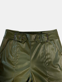 Half Elastic Waist Wide Leg Pants - Pahabu - Women's Clothing & Shop