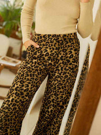 Leopard Wide Leg Pants - Pahabu - Women's Clothing & Shop