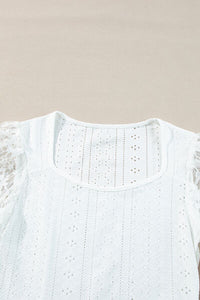 Eyelet Lace Long Sleeve Bodysuit - Pahabu - Women's Clothing & Shop