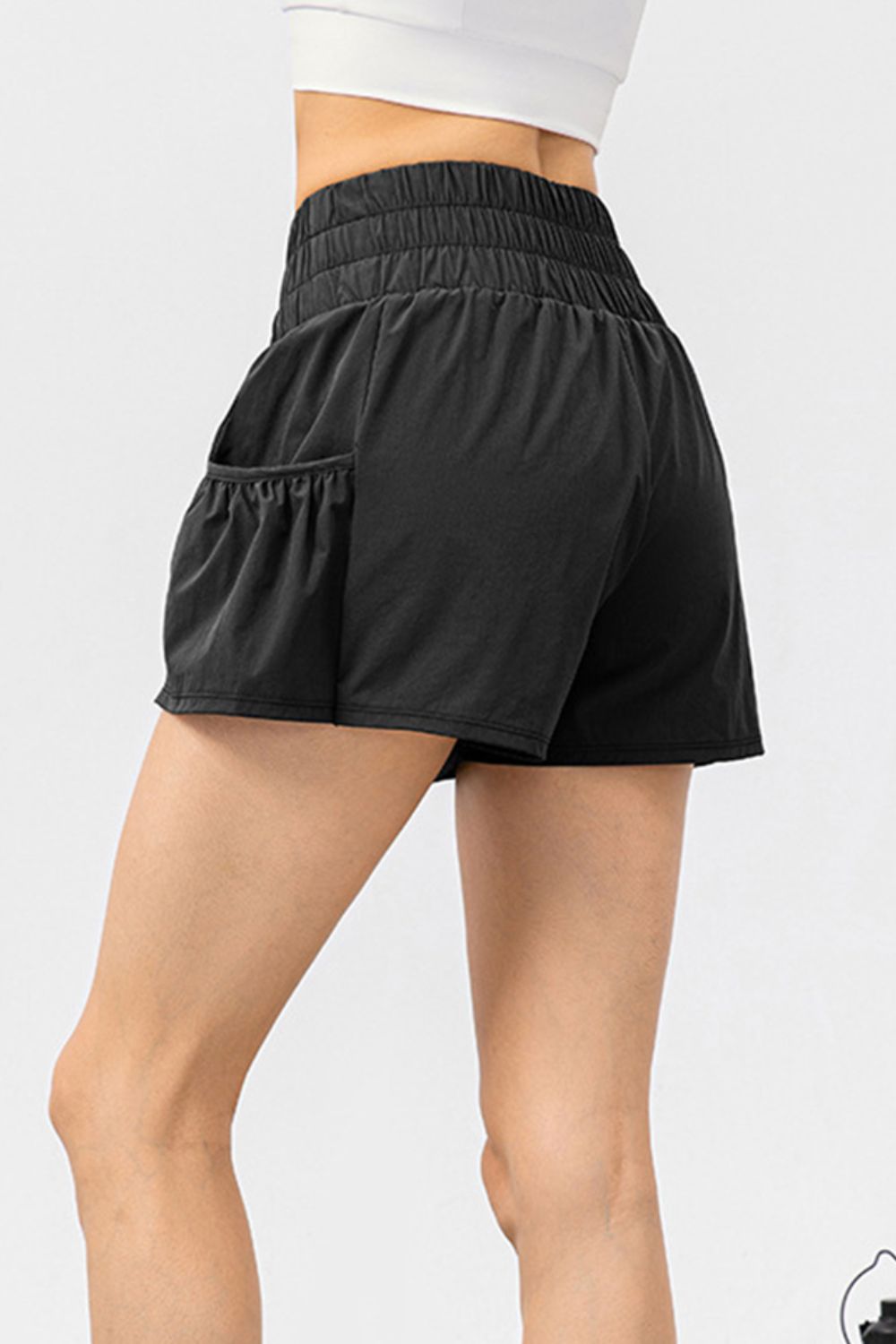 Elastic Waist Pocketed Active Shorts - Pahabu - Women's Clothing & Shop