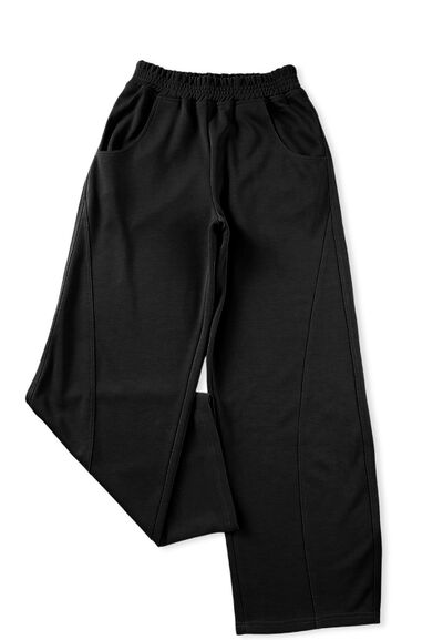 Elastic Waist Sweatpants with Pockets - Pahabu - Women's Clothing & Shop