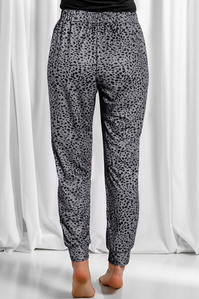 Full Size Leopard Drawstring Pocketed Pants - Pahabu - Women's Clothing & Shop