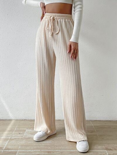 Honey Drawstring Wide Leg Pants - Pahabu - Women's Clothing & Shop