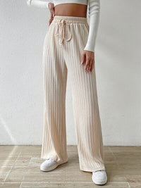 Honey Drawstring Wide Leg Pants - Pahabu - Women's Clothing & Shop