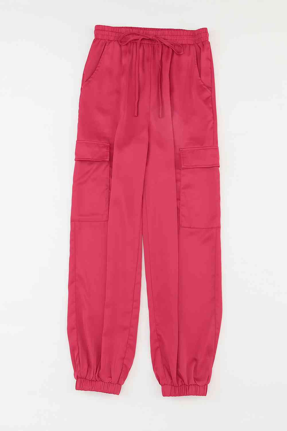 Long Tie Waist Pocketed Pants - Pahabu - Women's Clothing & Shop
