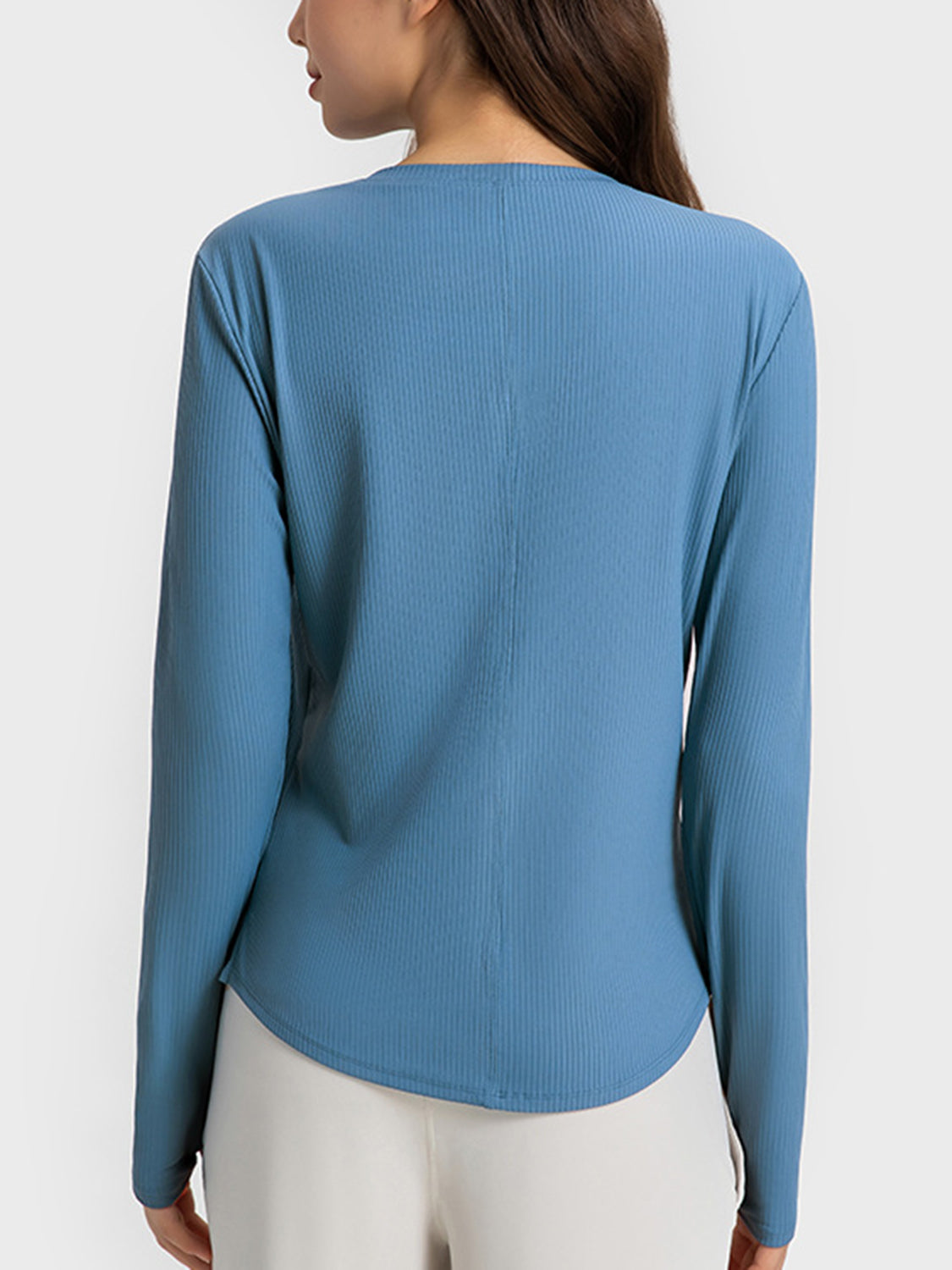 Millennia Round Neck Long Sleeve Sport Top - Pahabu - Women's Clothing & Shop