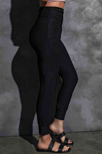 High-Rise Wide Waistband Joggers - Pahabu - Women's Clothing & Shop