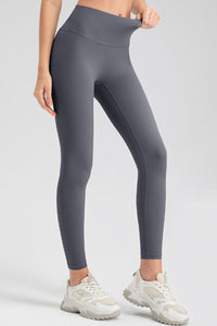 Wide Waistband Sport Leggings - Pahabu - Women's Clothing & Shop
