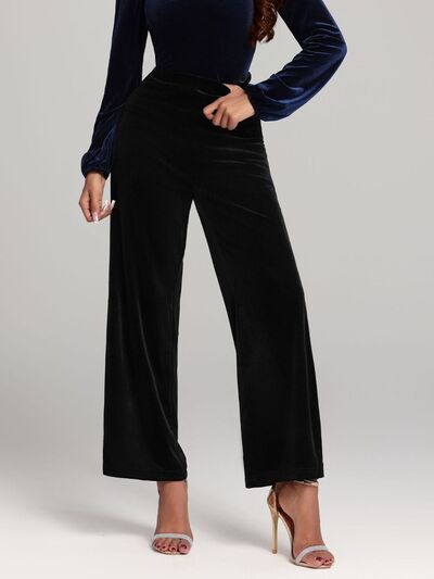 High Waist Wide Leg Pants - Pahabu - Women's Clothing & Shop