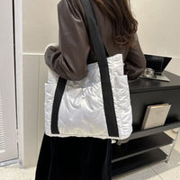 Polyester Tote Bag with Zipper - Pahabu - Women's Clothing & Shop