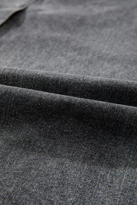 Raw Hem Midi Denim Skirt with Pockets - Pahabu - Women's Clothing & Shop