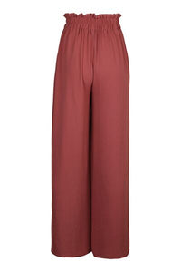 Perfee Frill Tied Wide Leg Pants - Pahabu - Women's Clothing & Shop