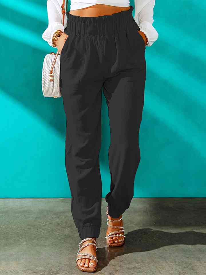 High Waist Joggers with Pockets - Pahabu - Women's Clothing & Shop