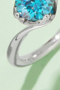 1 Carat Moissanite 925 Sterling Silver Solitaire Ring - Pahabu - Women's Clothing & Shop
