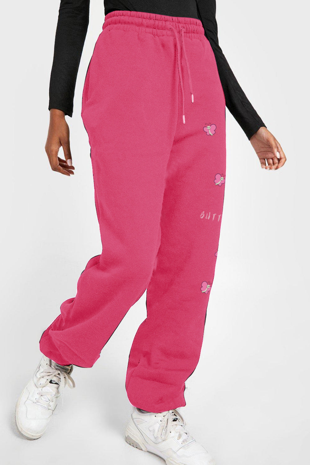 Simply Love Simply Love Full Size Drawstring BUTTERFLY Graphic Long Sweatpants - Pahabu - Women's Clothing & Shop