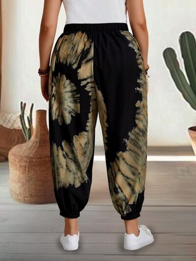 Tie-Dye Elastic Waist Pants - Pahabu - Women's Clothing & Shop