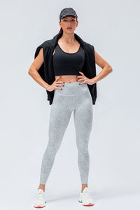 Wide Waistband Slim Fit Active Leggings - Pahabu - Women's Clothing & Shop