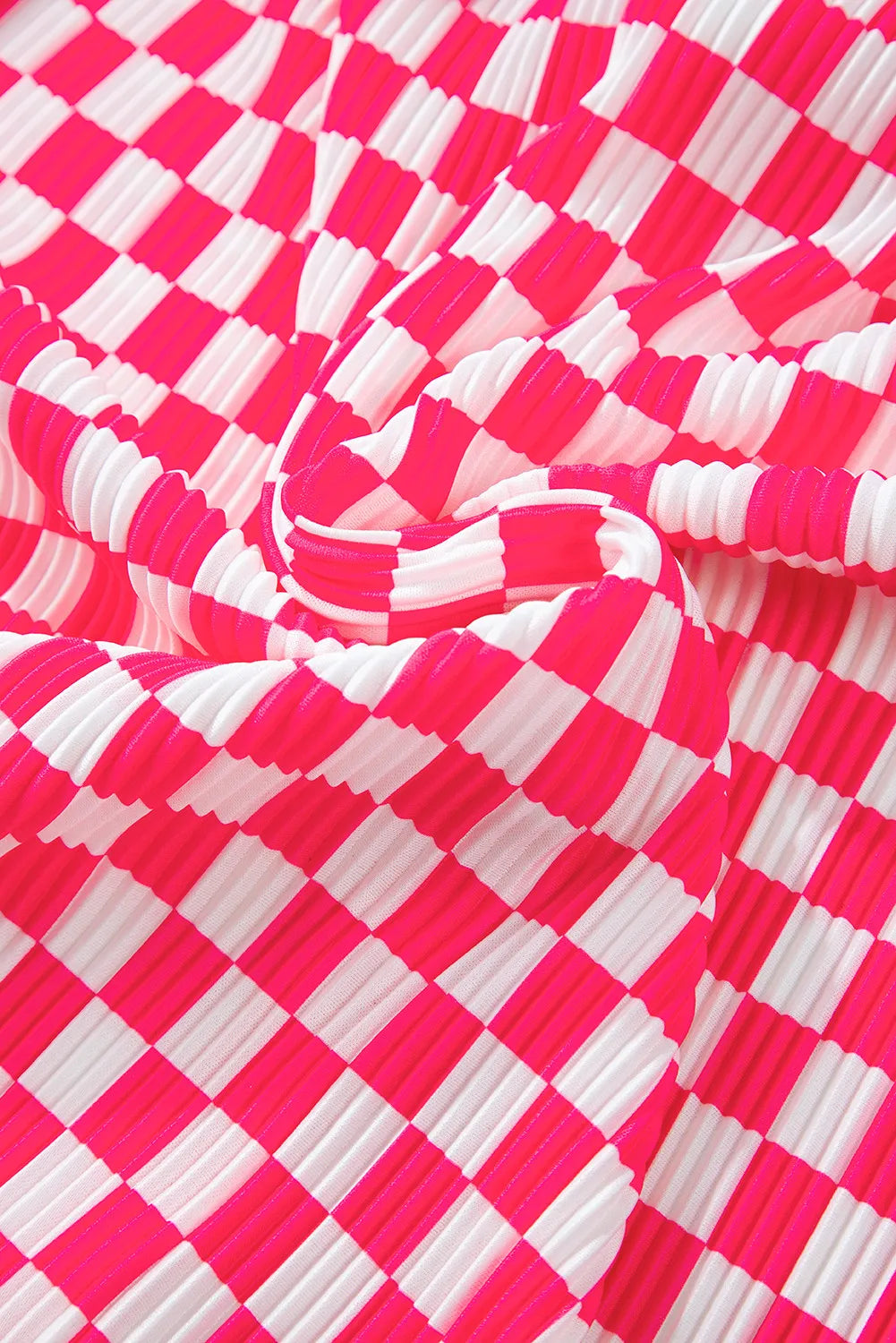 Checkered Button Up Top and Pants Lounge Set - Pahabu - Women's Clothing & Shop