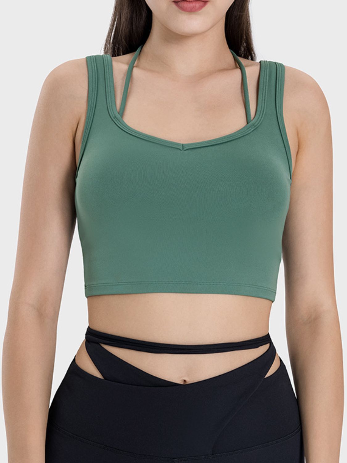 Millennia Crisscross Square Neck Active Tank - Pahabu - Women's Clothing & Shop
