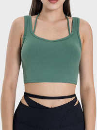 Millennia Crisscross Square Neck Active Tank - Pahabu - Women's Clothing & Shop