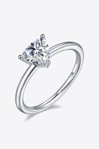 1 Carat Moissanite 925 Sterling Silver Solitaire Ring - Pahabu - Women's Clothing & Shop