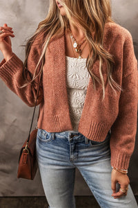 Open Front Dropped Shoulder Cardigan - Pahabu - Women's Clothing & Shop