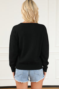 Round Neck Long Sleeve Sweater - Pahabu - Women's Clothing & Shop