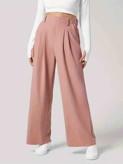 Wide Leg Pants with Pockets - Pahabu - Women's Clothing & Shop