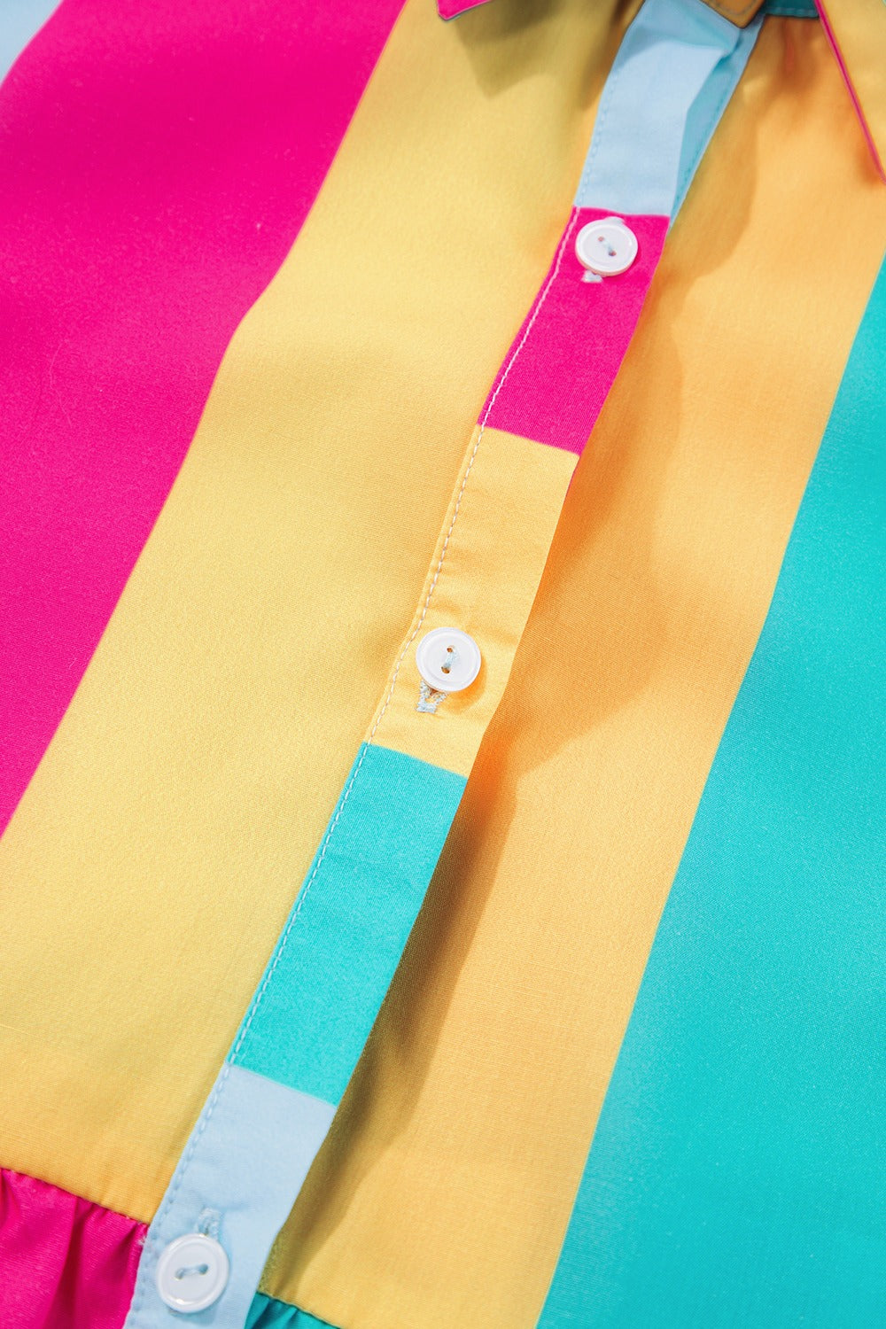 Color Block Half Sleeve Mini Dress - Pahabu - Women's Clothing & Shop