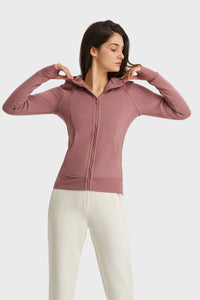 Millennia Zip Up Seam Detail Hooded Sports Jacket - Pahabu - Women's Clothing & Shop