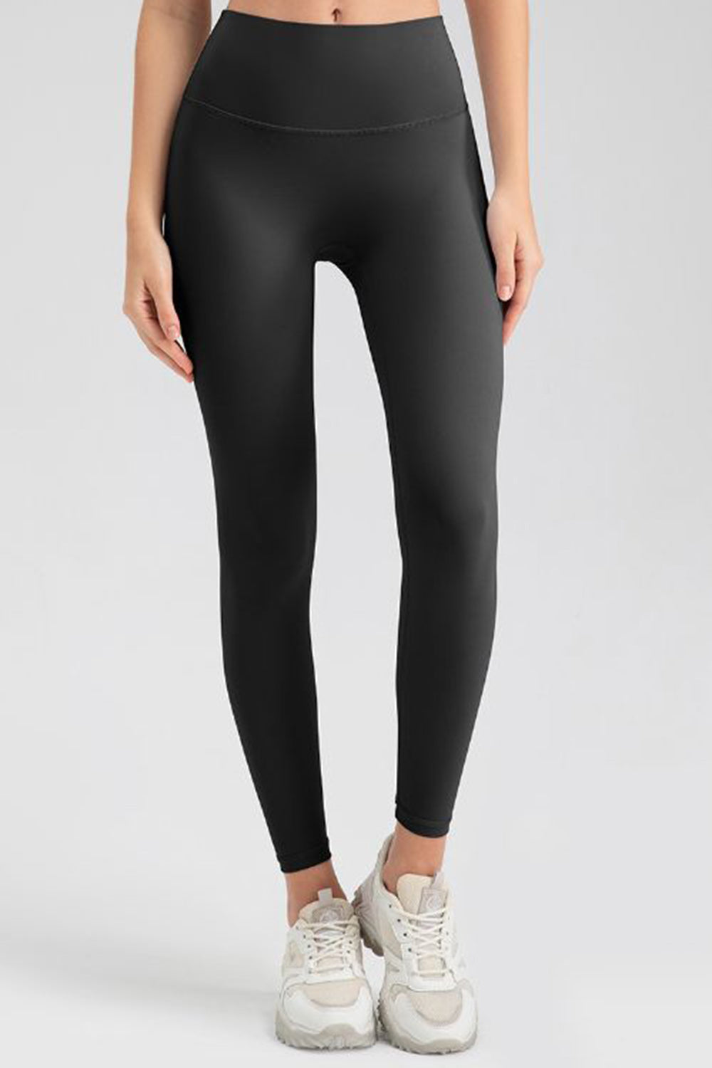 Wide Waistband Sport Leggings - Pahabu - Women's Clothing & Shop