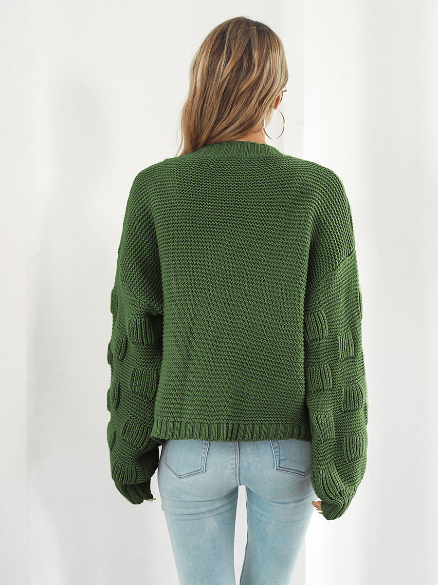 Open Front Ribbed Trim Cardigan - Pahabu - Women's Clothing & Shop