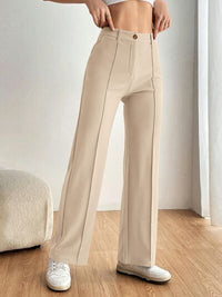High Waist Wide Leg Pants - Pahabu - Women's Clothing & Shop