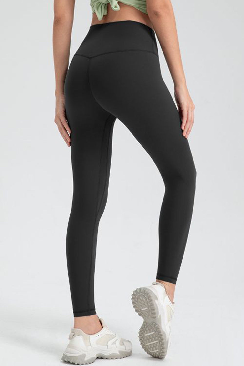 Wide Waistband Slim Fit Active Leggings - Pahabu - Women's Clothing & Shop