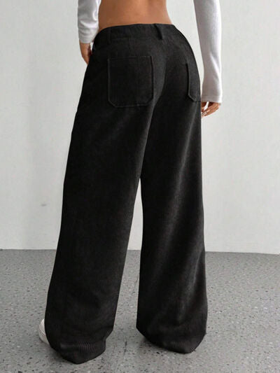 Wide Leg Pants with Pockets - Pahabu - Women's Clothing & Shop