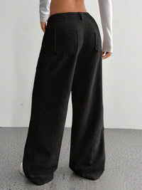 Wide Leg Pants with Pockets - Pahabu - Women's Clothing & Shop