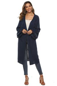 Long Sleeve Open Front Cardigan - Pahabu - Women's Clothing & Shop